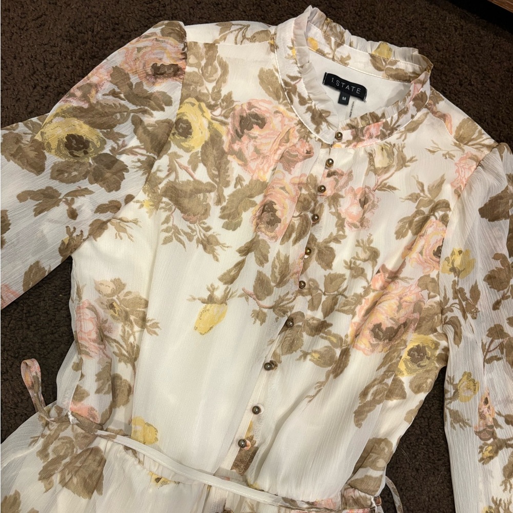 Floral Button-Down Dress